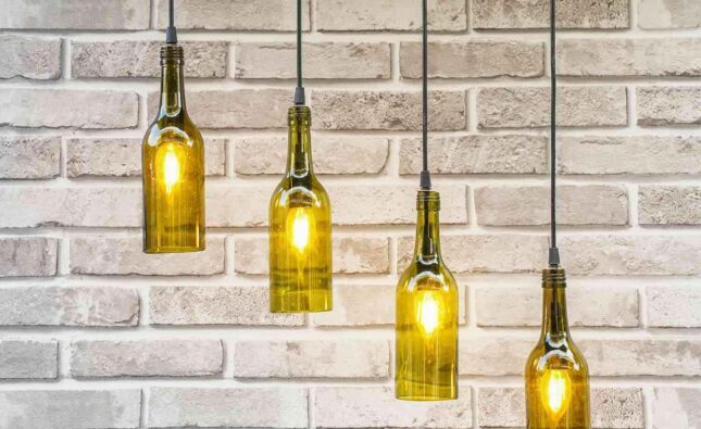 Recycled Bottle Lamps